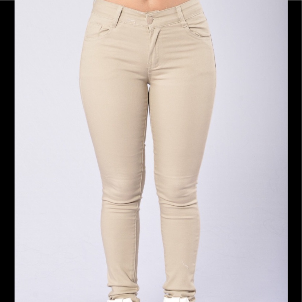 New Uniqlo Girls Khaki Jeans Size M